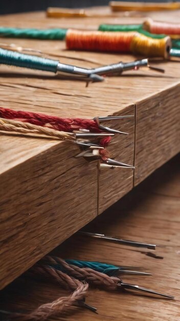 warsztat wyszywaczki, igły i nici